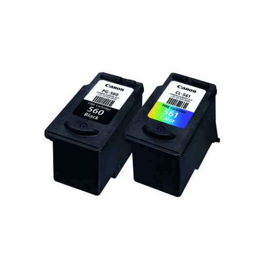 Canon PG-560/CL-561 Ink Cartridge Multi-Pack - Black, Cyan, Magenta, Yellow (3713C006) 